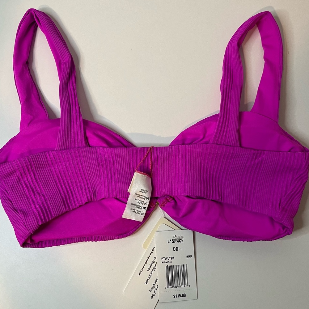 L*Space Willow Bikini Top in Fuchsia - Picture 4 of 5